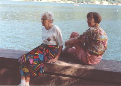 My mother and me in Zell am See